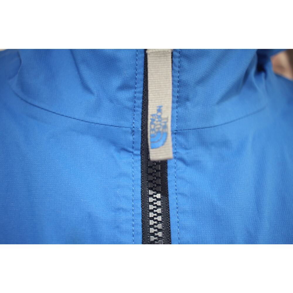 The North Face Jacket Boys Large 14 16 Blue Rain Coat Hooded Lightweight - Picture 3 of 9